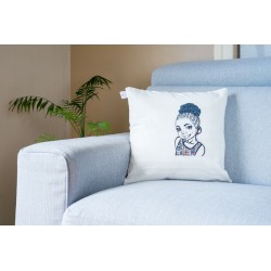 AMINATA - West African girl cushion cover