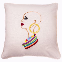 WANDA - East African woman cushion cover